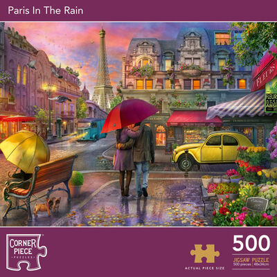 Paris In The Rain 500 Piece Jigsaw Puzzle image number 1