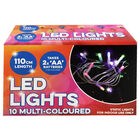 10 Multi-Coloured LED Christmas Lights image number 1