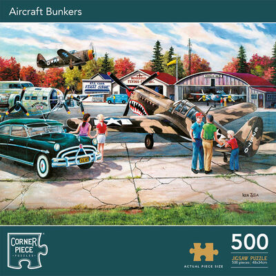 Aircraft Bunkers 500 Piece Jigsaw Puzzle image number 1