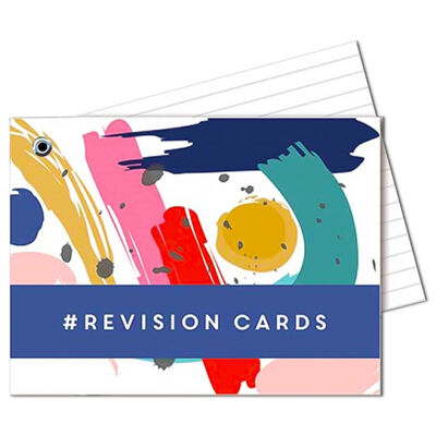 Lined Multi-coloured Revision and Presentation Cards: Pack of 200 image number 1