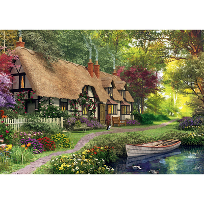 Woodland Cottage 500 Piece Jigsaw Puzzle image number 2