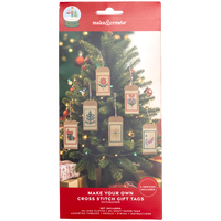 Make Your Own Cross Stitch Nutcracker Gift Tags: Pack of 24