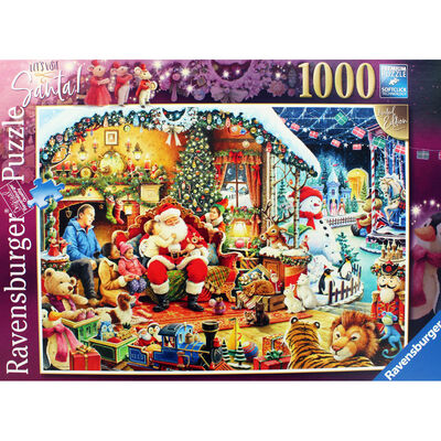 Lets Visit Santa 1000 Piece Jigsaw Puzzle image number 2