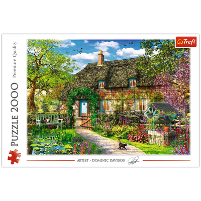Country Cottage 2000 Piece Jigsaw Puzzle image number 2