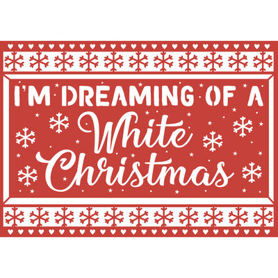 White Christmas Craft A Card Metal Cutting Die image number 2