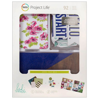 American Crafts: Project Life Sparkle 92 Piece Journal Kit image number 1
