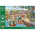 Boating On The Canal 500 Piece Jigsaw Puzzle image number 1
