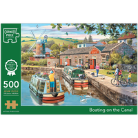 Boating On The Canal 500 Piece Jigsaw Puzzle