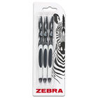 Zebra Ola Black Retractable Gel Pens: Pack of 3 image number 1