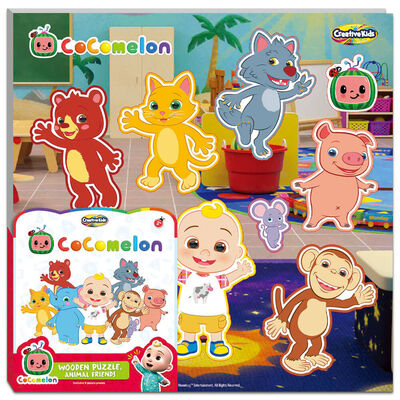 Cocomelon Wooden Animal Friends 9 Piece Jigsaw Puzzle image number 1