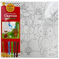 Colour Your Own Canvas: Woodland
