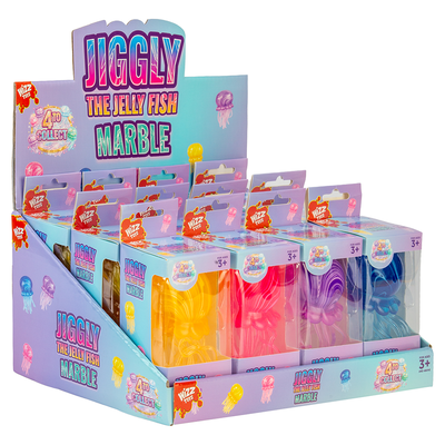 Jiggly The Jelly Fish Marble Squishy: Assorted image number 4
