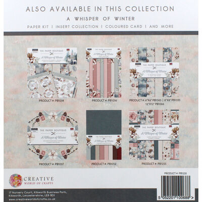 A Whisper of Winter Card Making Pad - 12x12 Inch image number 3
