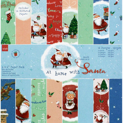 At Home with Santa Paper Pack - 6x6 Inch image number 1