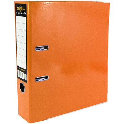 Bright Orange A4 Lever Arch File image number 1