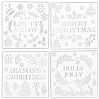 Assorted Christmas Stencils: Pack of 4 image number 3