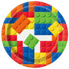 Blocks Paper Plates - 8 Pack image number 1