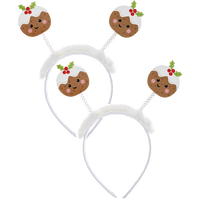 Christmas Pudding Bopper Headband Bundle