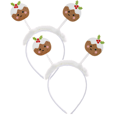 Christmas Pudding Bopper Headband Bundle image number 1