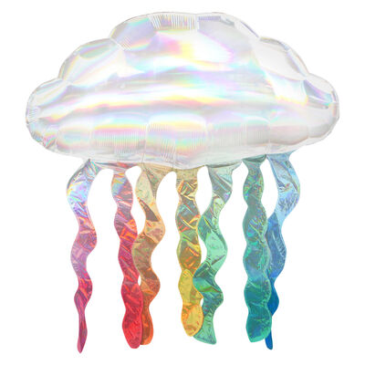 30 Inch Iridescent Cloud Super Shape Helium Balloon image number 1