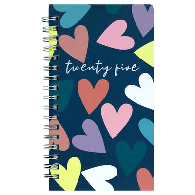 Hearts 2025 Week to View Slim Diary image number 1