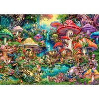 Merry Mushroom Village 1000 Piece Jigsaw Puzzle