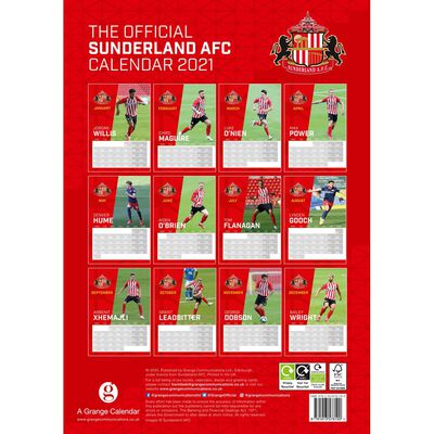 The Official Sunderland AFC A3 Calendar 2021 image number 3