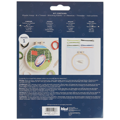 Simply Make: Rugby Cross Stitch Craft Kit image number 5