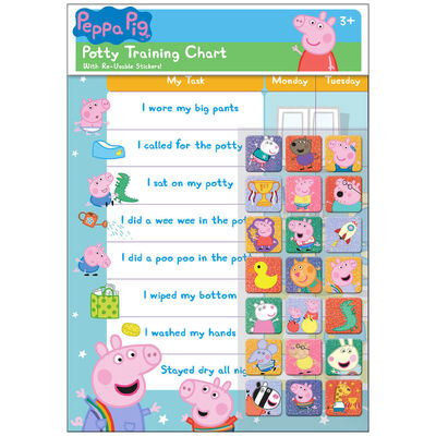 Peppa Pig Potty Training Reward Chart image number 1
