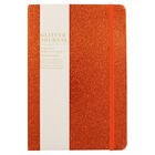 A5 Orange Glitter Cased Lined Journal image number 1