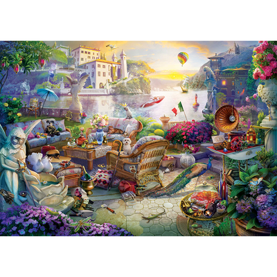 Italian Lake 1000 Piece Jigsaw Puzzle image number 2