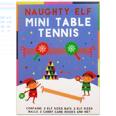 Christmas Naughty Elf Mini Table Tennis image number 1