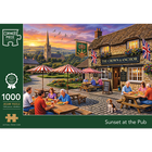 Sunset at the Pub 1000 Piece Jigsaw Puzzle image number 1