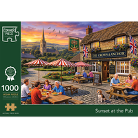Sunset at the Pub 1000 Piece Jigsaw Puzzle