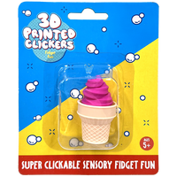 3D Bakery Food Printed Clickers: Assorted