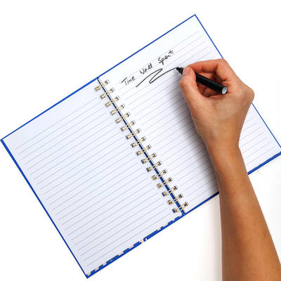 A5 Wiro Blue Thoughts Notebook image number 3