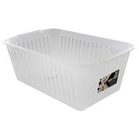 Small Clear Handy Plastic Basket - Set of 4