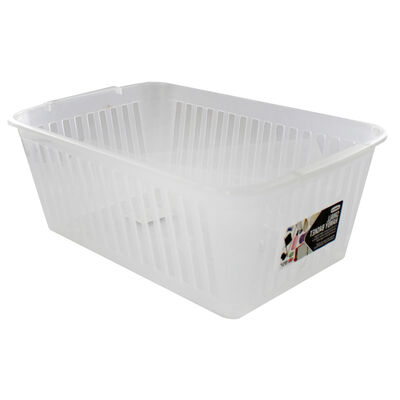 Small Clear Handy Plastic Basket - Set of 4 image number 2