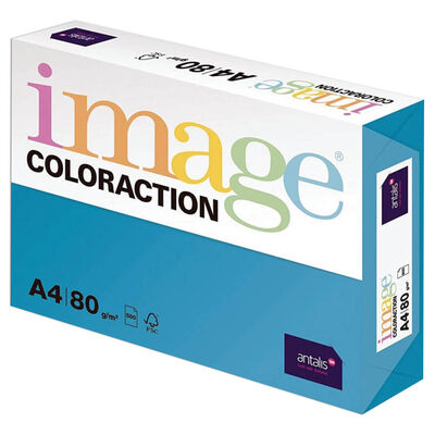 A4 Deep Turquoise Lisbon Image Coloraction Copy Paper: 500 Sheets image number 1