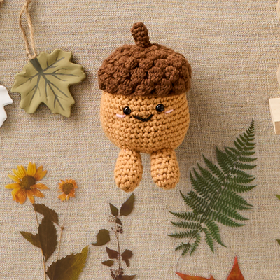 Make Your Own Acorn Crochet Kit image number 2