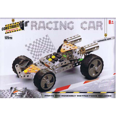 Metal Racing Car Model Kit: 125 Pieces image number 2