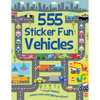 555 Sticker Fun: Vehicles Activity Book