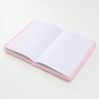 Dream Pop Pink Cat A5 Fur Notebook