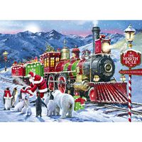 North Pole Train 1000 Piece Jigsaw Puzzle