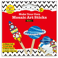 Make Your Own Mosaic Art Sticks: Space