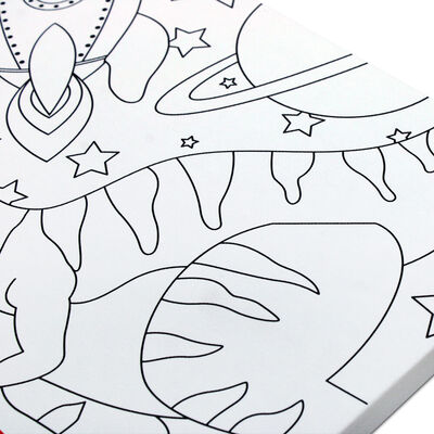 Paint Your Own Canvas with Glow-in-the-Dark Paint: Dinosaur From 4.00 ...
