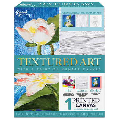 Textured Paint by Numbers Art Kit image number 1