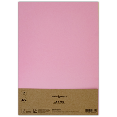 A4 Pastel Card: Pack of 15 image number 1