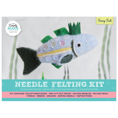 Simply Make: Fancy Fish Needle Felting Craft Kit image number 1