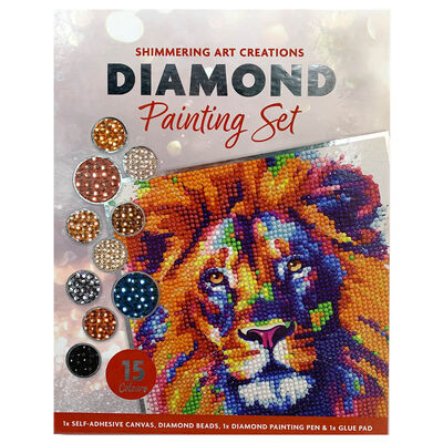 Diamond Painting Set: Lion image number 1